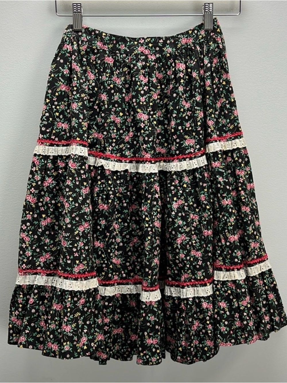 vintage gunne sax style prairie skirt